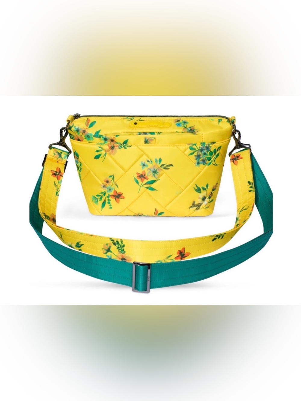 Lug Flare 2 BOQT Yellow floral Crossbody Bag NWT